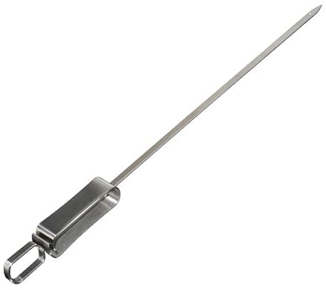 purzen Brochettes de brochettes pour Griller,Brochettes de Barbecue pour Griller avec Barre de poussée Brochettes d'épée réutilisables avec Sac de Rangement