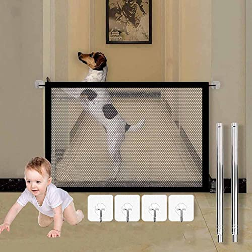 Rejilla de Protección Plegable para Perros y Gatos, Barrera para Mascotas (110 x 80)
