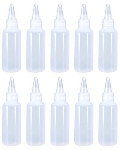 10 Stück Gewürz-Quetschflasche Flüssigkeitsspender Barbecue Sauce Öl Set für Senf Sirup Salat Dressing Quetschflaschen