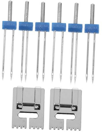 TEHAUX 10juegos Gemelas Con Prensatelas De Fruncido Para Máquina De Accesorios Multi-funcionales Para Costura Profesional