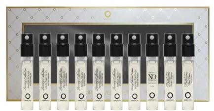Orientica Perfumes Discovery Set 10 Pc Samples EDP (10 x 0.5oz/1.5ml) – Mens Cologne - 6x Luxury, 1x Azure Fantasy, 1x XO Noir, 2x Arte Bellissimo - Arabic Perfume for Women & Men - Perfume Gift Set