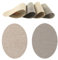 OTIX Tischsets - 12er Set - Kunststoff - Oval - Beige - Schwarz/Weiß - Untersetzer - 48x35cm