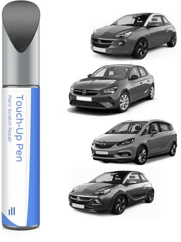GF6 / 10B/ 90T Satin Steel Grey Metallic/Licht Grau Metallic Ausbesserungsfarbe für Opel Exakte Übereinstimmung – Ausbesserung von Kratzern und Abplatzungen