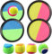 Galerie SV Klettballspiel für Kinder, Klettball Set, Fangballspiel Klett-Ballspiel, Klettball für Kinder mit 4 Fangscheiben und 5 Bälle, Klettball Set Strandspiel für Garten, Innen und