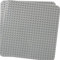 Große Bauplatte Kompatibel mit Aller führenden Marken,Classic Grundplatte für großen Bausteine Sets,38 * 38cm Platten-Set für Kreatives Vorschulspielzeug,2PCS Grau