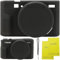 SZHSYJY G7X Mark II Custodia, G7X copriobiettivo rimovibile in silicone per Canon PowerShot G7X ii, viene fornito con 2 pellicole protettive e 1 cinturino da polso. G7X Accessori. (nero)