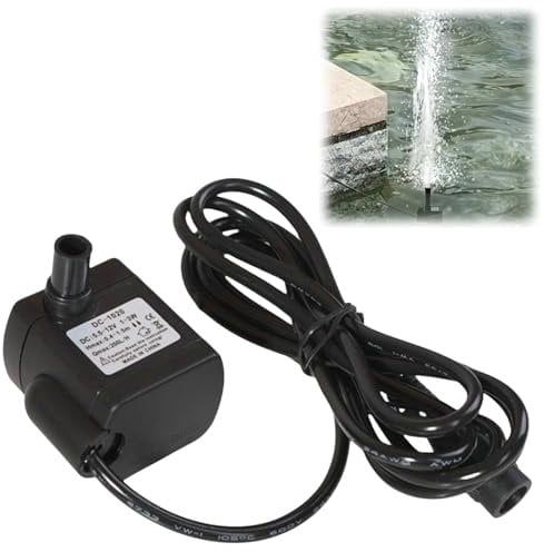 Solar Water Pumps DV 5.5V-12V 3W, Mini Solar Fountain Pump,No S/olar Panel Quiet Waterproof Water Feature P/ump,S/olar W/ater Fountain,So/lar Wa/TER Feature,W/ater F/eature Pu/mp,Bird Bath P/ump,1.5m