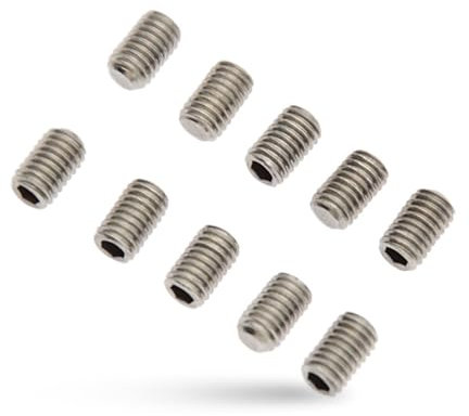 Zymoplas Tornillo sin Cabeza de 10 Piezas, portátil, Duradero, Resistente al Desgaste, Alto Rango, Pulido, fácil instalación, Pernos Largos