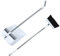 BATHVEVE Escoba Plegable y Recogedor con Mango Inoxidable para Limpieza de Diseño Ergónomico y Antiadherente para y Accesorio Compacto y Ligero