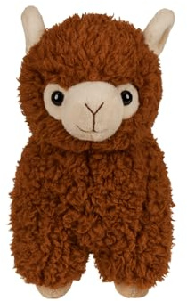 Kremstal Alpakahof Alpaka Stofftier – Flauschiges Kuscheltier in Braun, Beige, Rosa oder Weiß – ca. 22 cm– weiches Lama Plüschtier für Kinder & Erwachsene (braun)
