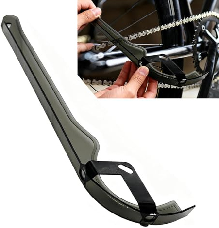 Cbhoktyue Bike Chain Guard - PP Protective Cover for Road/Mountain/Folding Bikes (Black), Ideal for Chain Protection During Daily Riding & Bike Modification/Replacement