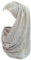 Lina & Lily Damen Hijab Muslimische Kopftuch Schal Turban mit Gold Glitzert Funkeln (Silber)
