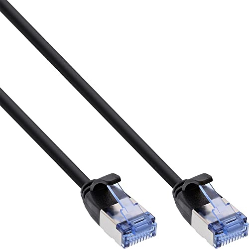 InLine 71902S Patchkabel slim, U/FTP PiMf, Cat.6A, schwarz, 2m