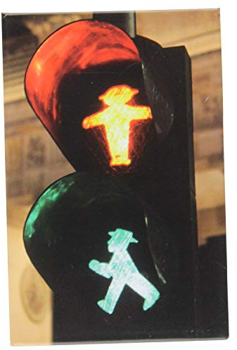 Kühlschrank-Magnet Berlin | Ampel | Starker Halt | Foto-Magnet 8 x 5,5 cm | typisches Souvenir
