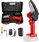 Mini Chainsaw, 4-Inch Electric Chainsaw Handheld Mini Pruning Shears Chainsaw for Tree Trimming Wood Cutting, Charger Included (Red)
