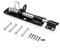Galvanised Brenton Bolt Sliding Door Lockable Padbolt – 6 (152mm) Heavy Duty Zinc Plate Lock Pad Garden Shed Gate Latch Patio Door Security Gate Bolt Bedroom | Black