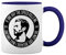 Fast & Furious Paul Walker Blanca taza de café con el borde azul y la manija Mug