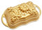 Nordic Ware Honigwaben Kastenform Original Aluguss Gugelhupfform Gugelhupfform mit Bienenmuster Kuchenform Made in USA Farbe Gold 6 Tassen Kapazität