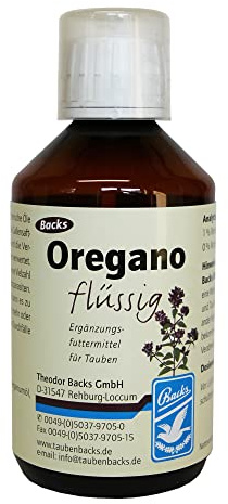 Backs Oregano flüssig - 250 ml - wirkt verdauungsfördernd und stimuliert die Gallensaft- und Enzymsekretion im Darm - für Kaninchen, Nager, Geflügel und Tauben
