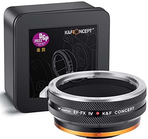 K&F Concept EF/EF-S auf FX IV PRO Objektivhalterungsadapter mit Blendensteuerungsring, kompatibel mit Objektiven der Canon-n EF&EF-S-Serie und kompatibel mit Fujifilm Fuji X-Series X FX-Mount-Kameras