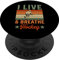 I Live And Breathe Hockey für Eishockeyspieler PopSockets mit austauschbarem PopGrip