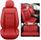 nenyan Autositzbezüge Komplett Set Universal | Schonbezüge für Opel Zafira Tourer Astra K Insignia 2014 Meriva B Vectra C Mokka | Auto Sitzbezüge Rot