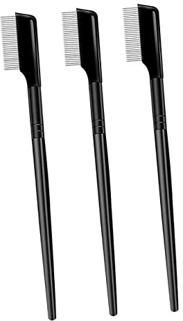 Beatifufu 3Pcs Applikator Lockenwickler Kosmetische Wimpernbürsten Shaper Klumpen Für Rostfreie Mädchen Definer Metallstahlbürste Werkzeug Wimpern Formkamm Eliminierung Langer