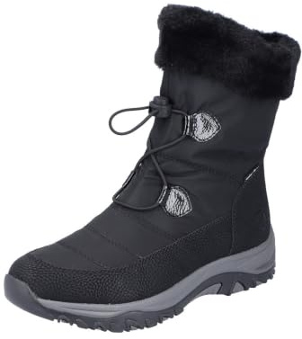 Rieker M9683-00 Damen Winterstiefel Textil/Synthetik schwarz schwarz
