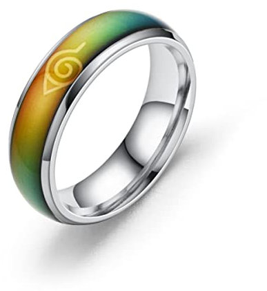 YAHOYA Japanischer Stil Animation Cosplay Ring Edelstahl Schmuck Titan Stahl Männer Ring Temperaturänderung