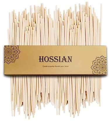 HOSSIAN 50 Stück Schilfrohr-Diffusorstäbchen, 20 cm, natürliches Rattan-Diffusor, Schilfrohr-Diffusor, Nachfüllpack