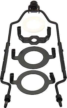 PATIKIL 8 9 10 11 Lampe Harfe Kit mit Endstück Einstellbar Lampenschirm Halterung Halter mit 3/8 IP E14 E26 E27 Beleuchtung Sockel für Tisch Boden Lampe Schwarz