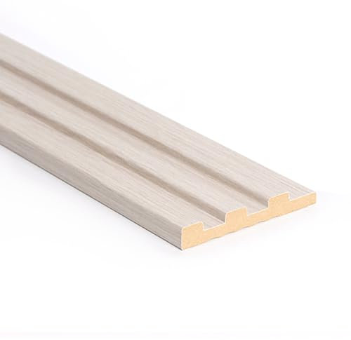 Bildershop-24 14er Set Bildershop-24 Abschlussleiste für Wandpaneele & Deckenpaneele Dekowa in Eiche Weiß 262 x 10,7 x 1,5 cm