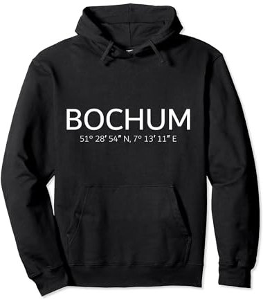 Bochum Ruhrpott Deutschland Koordinaten Bochum Pullover Hoodie