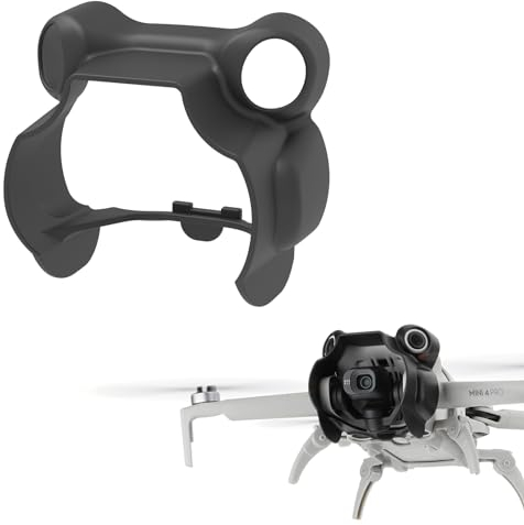 BeisDirect Paraluce per DJI Mini 4 Pro Gimbal Guard e Sensori Copertura protettiva antiriflesso Parasole Protezione dello schermo Cap Lens Sun Cover Accessori (Nero)
