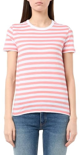 BOSS C_Esla_Striped, T-Shirt Femme, Light/Pastel Pink689,