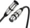 MOSWAG XLR Microphone Cable, 3.28FT/1M Balanced Shielded XLR Cable for Speaker Wire, DJ Equipment, Audio Consoles, Recording Studio, Recording Microphones