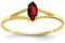 Bague solitaire marquise en argent sterling 925 avec pierre de naissance grenat de 0,3 carat, finition dorée (argent sterling, 7,5)