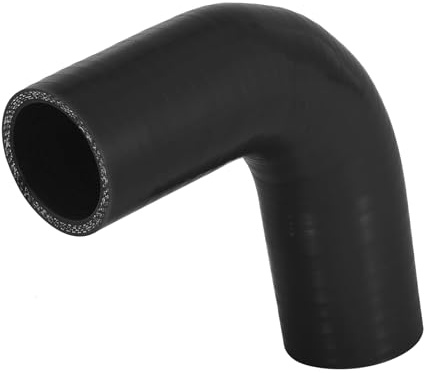 A ABSOPRO Tubo riduttore in silicone a gomito a 90 gradi, diametro interno 38mm (1.5), raccordo in silicone per tubo intercooler nero per auto, tubo di aspirazione intercooler nero