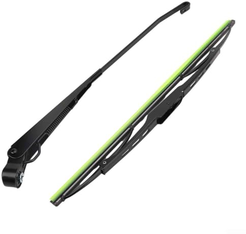 YUANGANG 1 Satz Universelle Scheibenwischer 400 mm, 105° Wischwinkel, für Traktoren, LKW, Boote, Baumaschinen, Wohnmobile – inkl. Wischerblatt, 12V, 6 mm Schaft