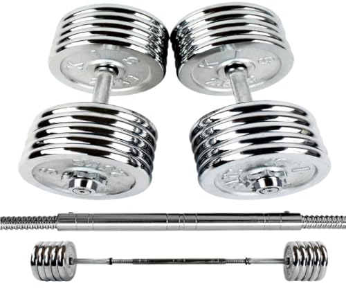 Hantel, großes Gewicht, verstellbar, massives Metall, galvanisierte Hantel, Herren-Heim-Fitnessstudio, Armmuskel-Trainingsausrüstung, Langhantel