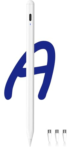 Stylet pour tablette A9+, écran d'alimentation, tablette Android, stylet POM, charge rapide, compatible avec Samsung Tab A9/A9+ et autres smartphones et tablettes Android, blanc