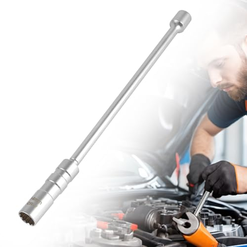 GUUFOO 14mm Auto Zündkerzen Wechsel,Dunnwandig Magnetischer Zündkerzenschlüssel mit 360° drehung incl,Flexibel Zündkerzenschlüssel Satz Werkzeuge zum Entfernen von Zündkerzen