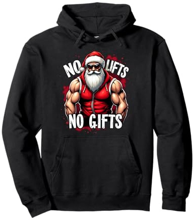 No Lifts No Gifts Kraftsport Gym Weihnachten Bodybuilding Pullover Hoodie