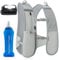 GGIE Running Vest, Adjustable Hydration Vest with 500ml Soft Water Bottle and Headlamp, Reflective Gear with Phone Holder for Women Men Jogging Cycling Hiking Climbing
