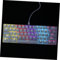 KONTONTY Tastiera Meccanica Bianca Con Retroilluminazione Rgb 61 Tasti Compatti Tastiera Gaming Per Pc Laptop E Computer