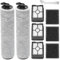 DianSung Rouleaux de Brosse Accessoires rechange pour Bissell CrossWave HF3 3598N Aspirateur eau et poussière, 2 rouleaux de brosse + 3 filtres