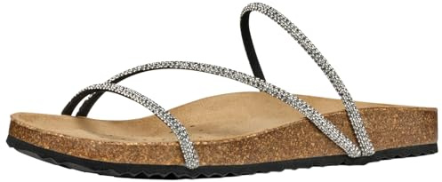 GEOX WOMAN D BRIONIA R C SANDALS BLACK/SILVER 40_EU