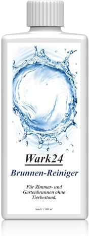Wark24 Brunnenreiniger 1L, Algenvernichter für Zimmer- und Gartenbrunnen, Algenmittel gegen Algen, Bakterien und Keime, Made in Germany