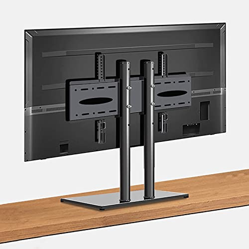 HYJYGM Top Top TV Stand, Supporto per Supporto TV con Doppia Colonna Ispessita, Base TV da Tavolo con Guarnizione a Prova di Esplosione, Adatta a TV Ultra Slim da 32-65 Pollici