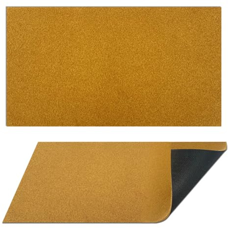 CODOHI 2er Set Kokos Fußmatte 76x43 cm, Blanko Türmatte zum Bemalen, rutschfeste Schmutzfangmatte Außen & Innen, Künstliche Kokosmatte Naturbraun mit Gummirücken